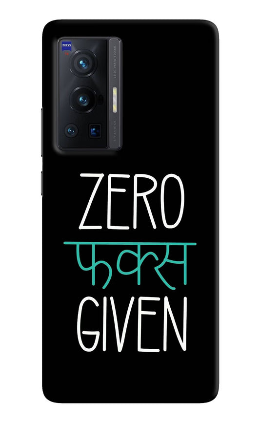 Zero Fucks Given Vivo X70 Pro Hard Case Back Cover by Casekaro