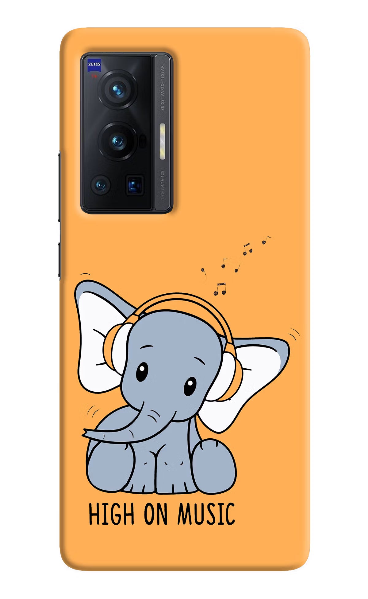 High On Music Vivo X70 Pro Hard Case Back Cover by Casekaro