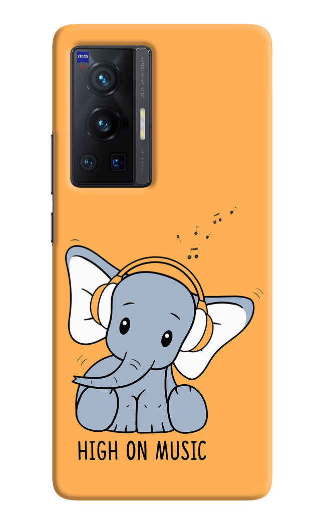 High On Music Vivo X70 Pro Hard Case Back Cover by Casekaro