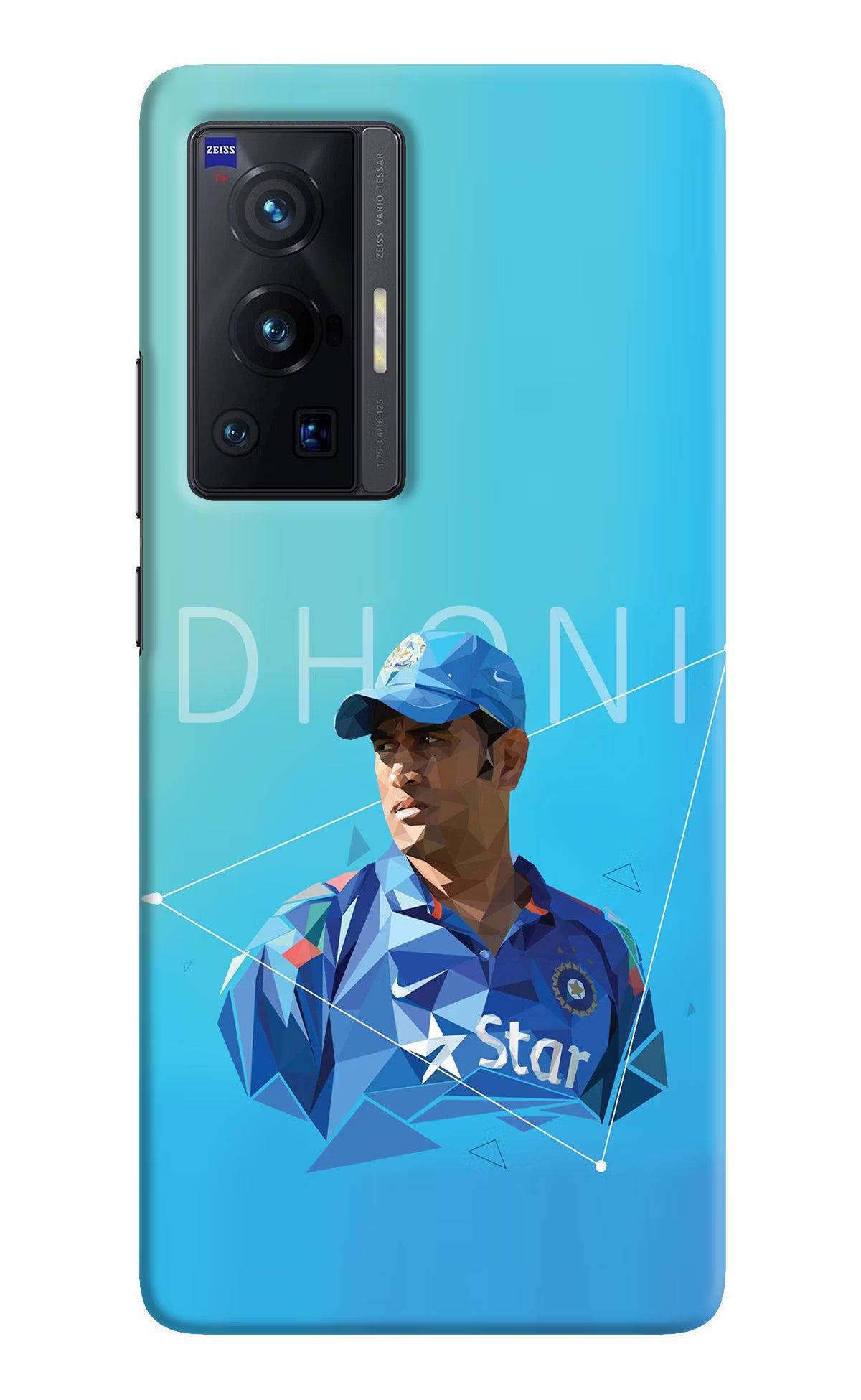 Dhoni Artwork Vivo X70 Pro Hard Case Back Cover by Casekaro