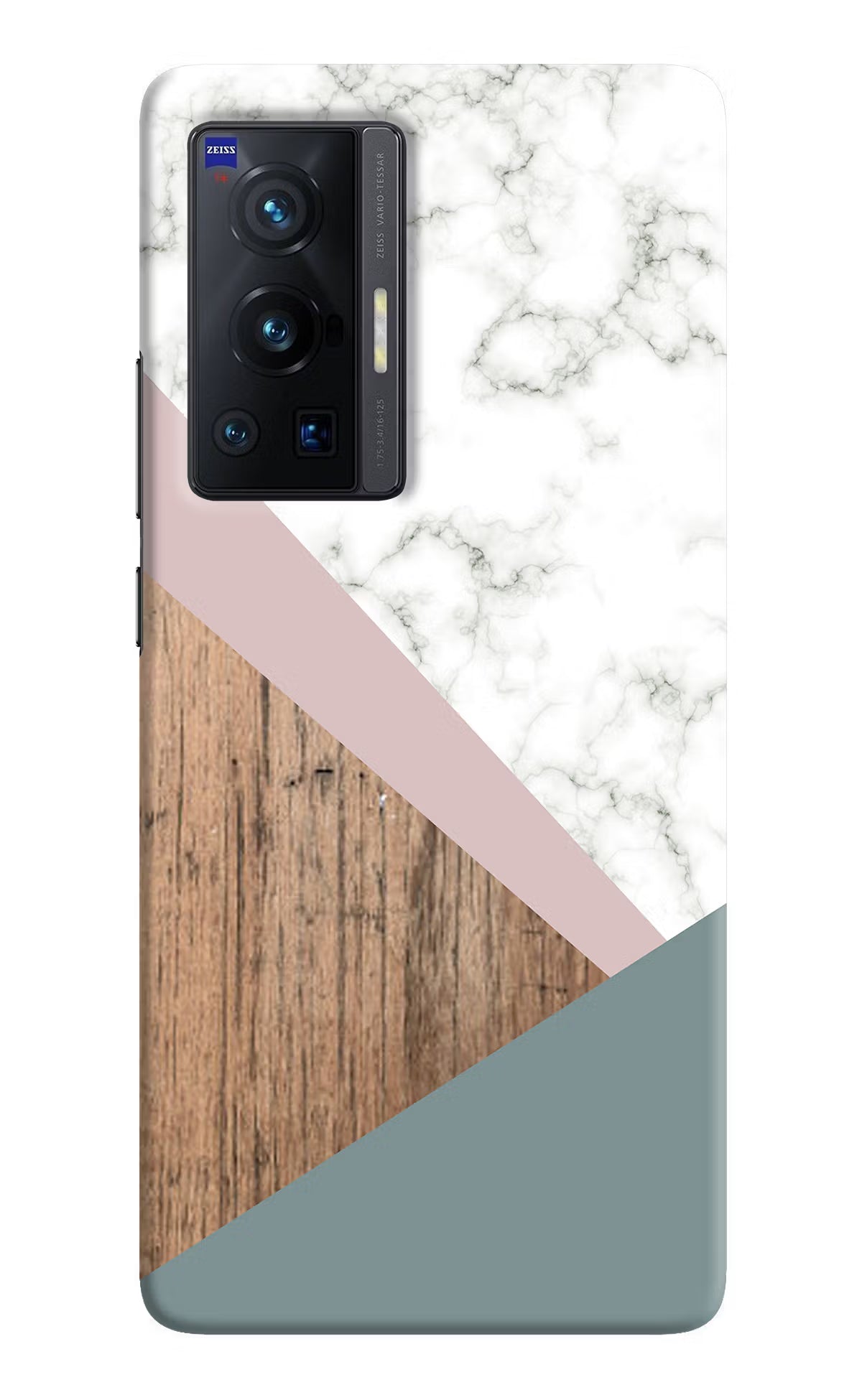 Marble wood Abstract Vivo X70 Pro Hard Case Back Cover by Casekaro