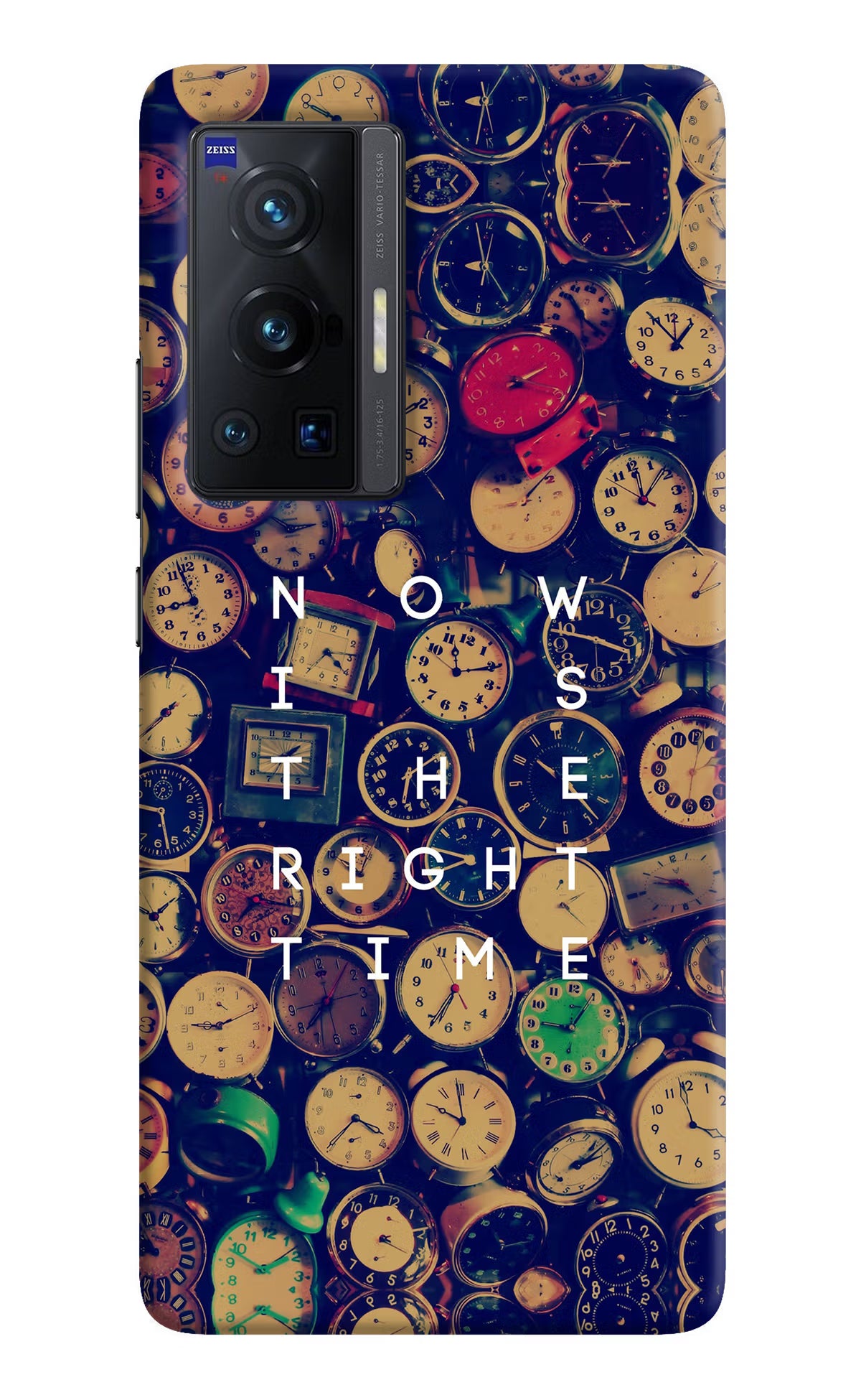 Now is the Right Time Quote Vivo X70 Pro Hard Case Back Cover by Casekaro