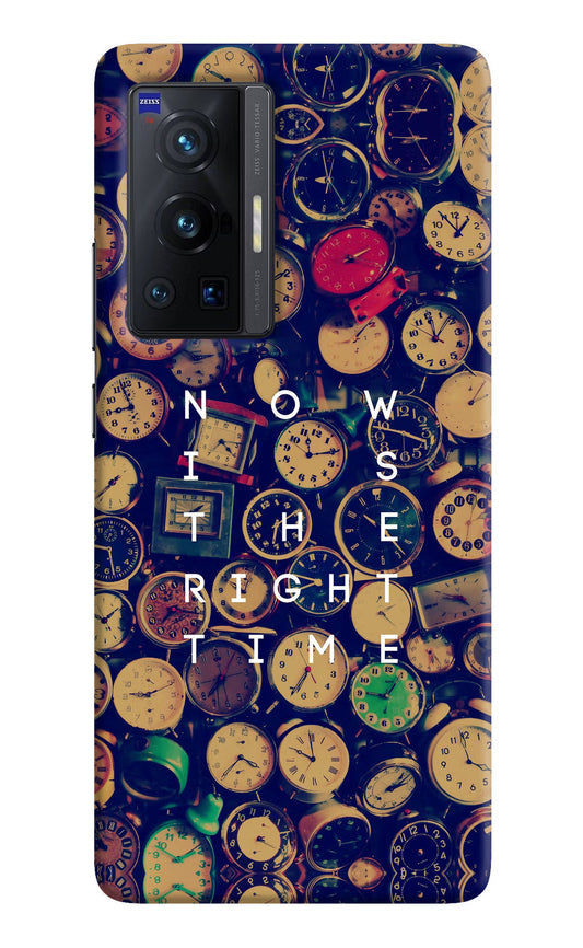 Now is the Right Time Quote Vivo X70 Pro Hard Case Back Cover by Casekaro