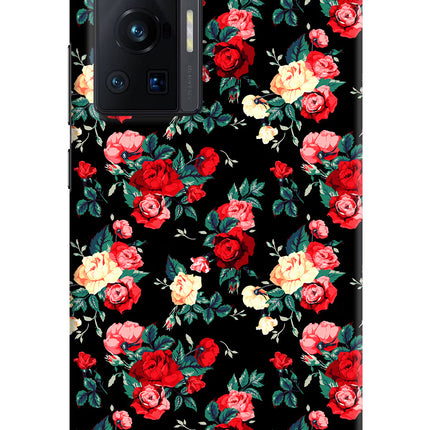 Rose Pattern Vivo X70 Pro Hard Case Back Cover by Casekaro