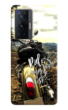 Ride More Worry Less Vivo X70 Pro Hard Case Back Cover by Casekaro