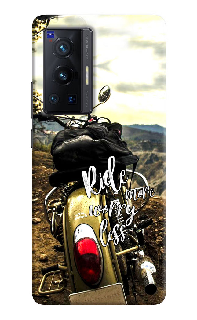 Ride More Worry Less Vivo X70 Pro Hard Case Back Cover by Casekaro