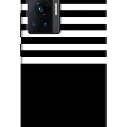 Black and White Print Vivo X70 Pro Hard Case Back Cover by Casekaro