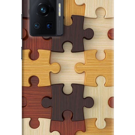 Wooden Puzzle Vivo X70 Pro Hard Case Back Cover by Casekaro