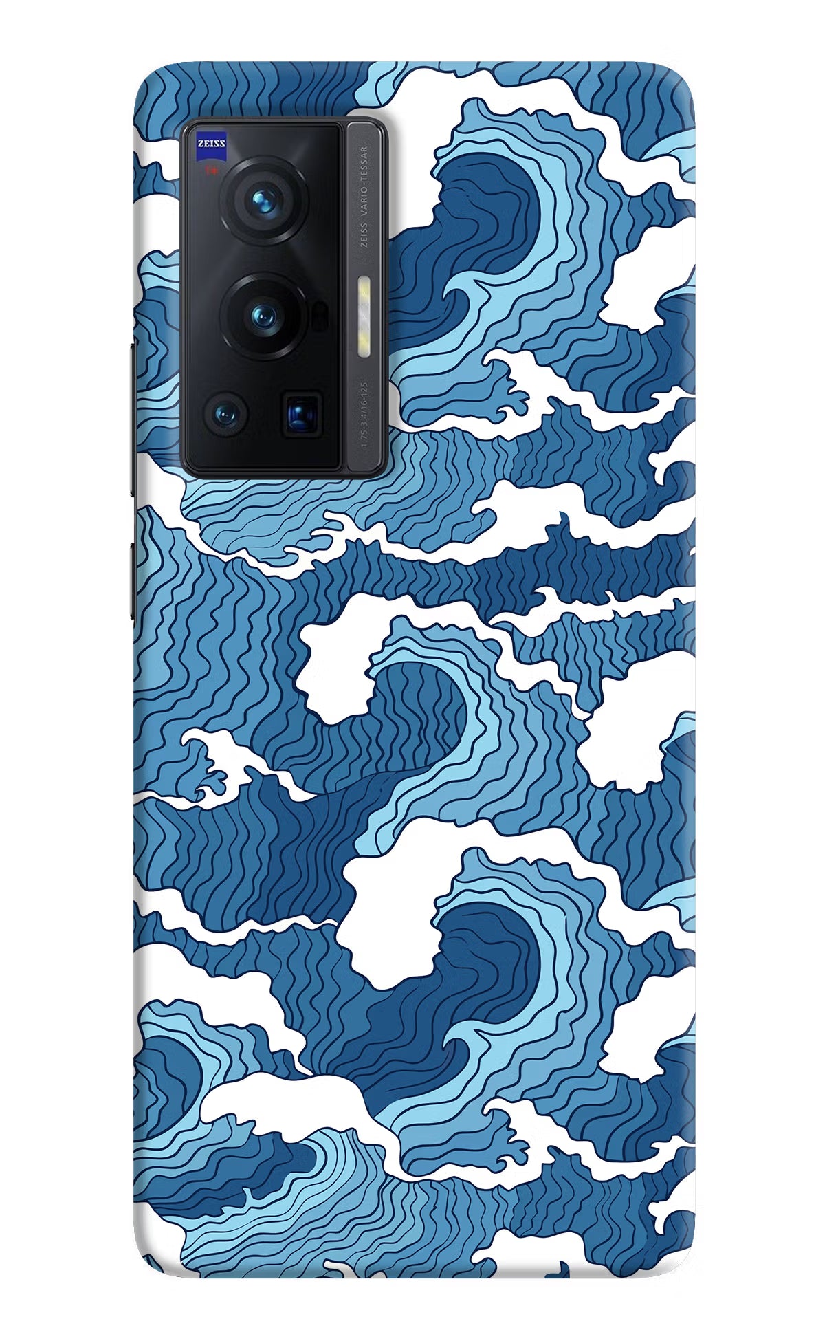 Blue Waves Vivo X70 Pro Hard Case Back Cover by Casekaro