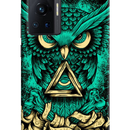 Green Owl Vivo X70 Pro Hard Case Back Cover by Casekaro