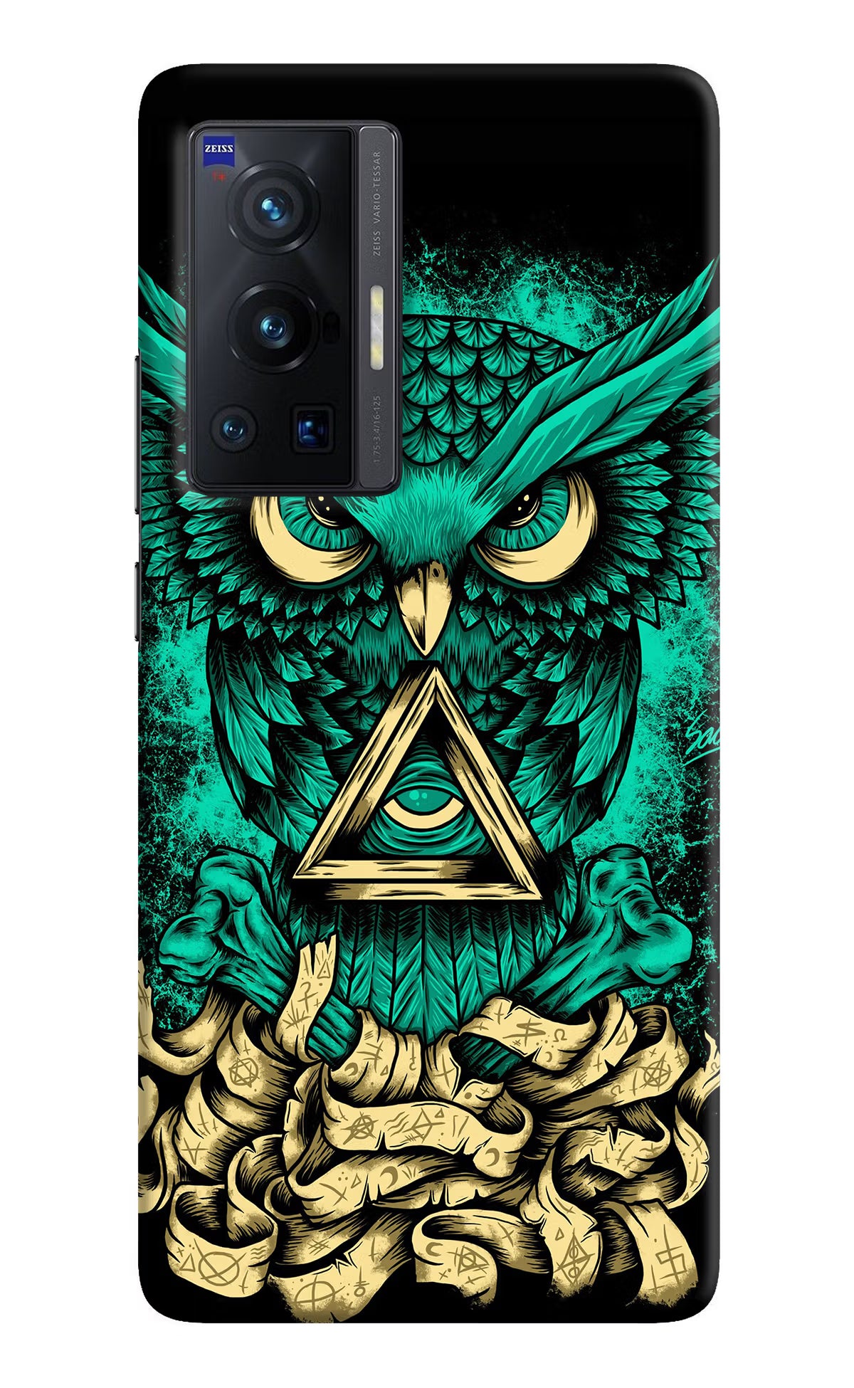 Green Owl Vivo X70 Pro Hard Case Back Cover by Casekaro