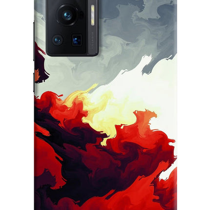 Fire Cloud Vivo X70 Pro Hard Case Back Cover by Casekaro