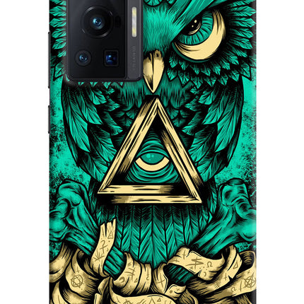 Green Owl Vivo X70 Pro Hard Case Back Cover by Casekaro