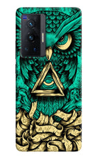 Green Owl Vivo X70 Pro Hard Case Back Cover by Casekaro