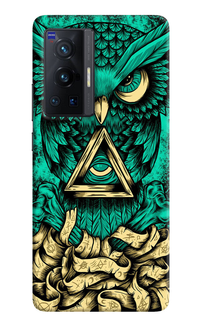 Green Owl Vivo X70 Pro Hard Case Back Cover by Casekaro