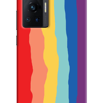 Rainbow Vivo X70 Pro Hard Case Back Cover by Casekaro