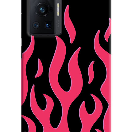 Fire Flames Vivo X70 Pro Hard Case Back Cover by Casekaro