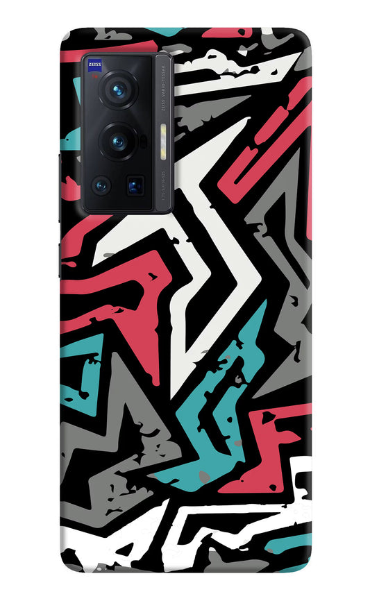 Geometric Graffiti Vivo X70 Pro Hard Case Back Cover by Casekaro