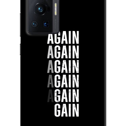 Again Again Gain Vivo X70 Pro Hard Case Back Cover by Casekaro