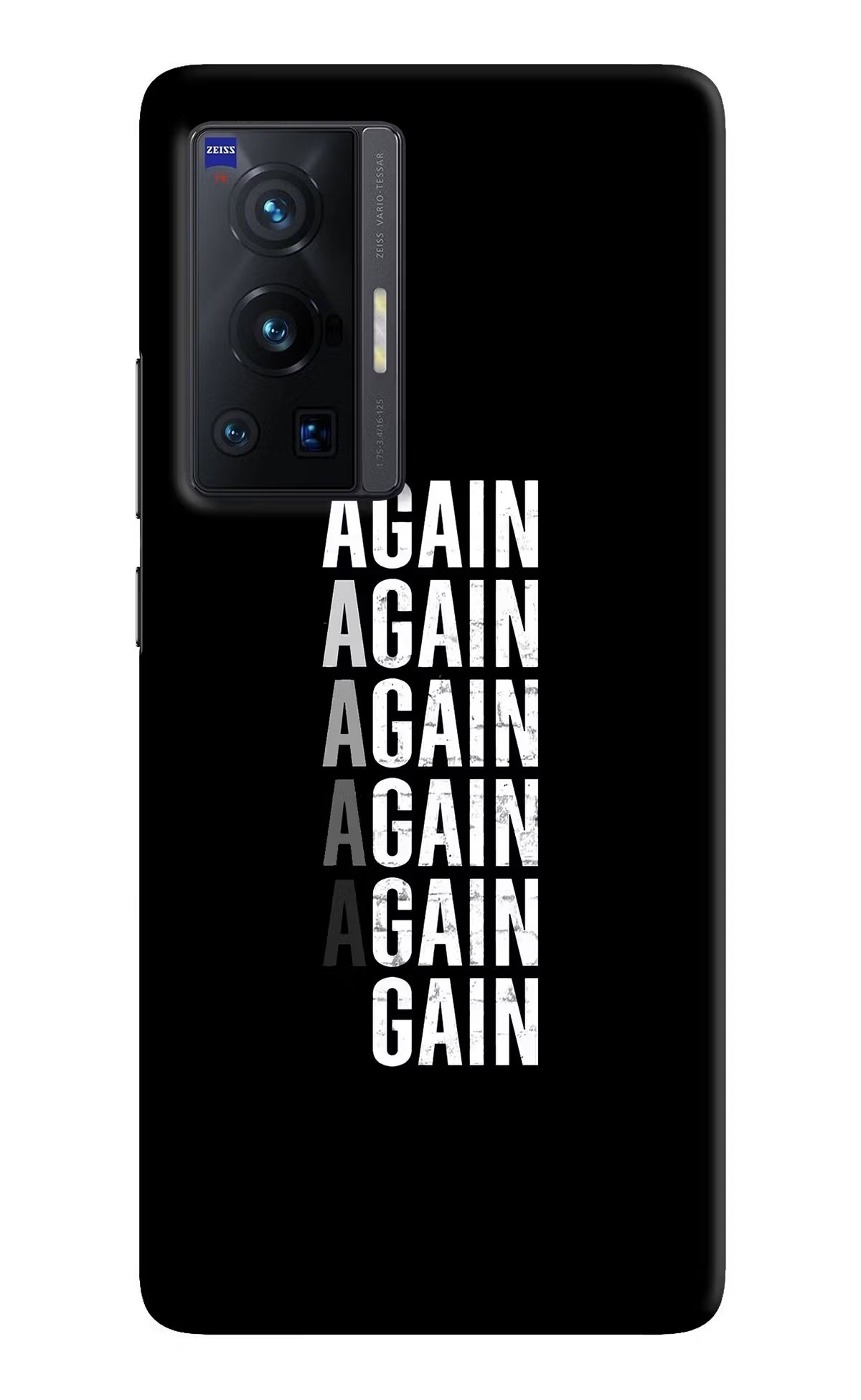 Again Again Gain Vivo X70 Pro Hard Case Back Cover by Casekaro