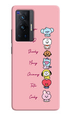 BTS names Vivo X70 Pro Hard Case Back Cover by Casekaro