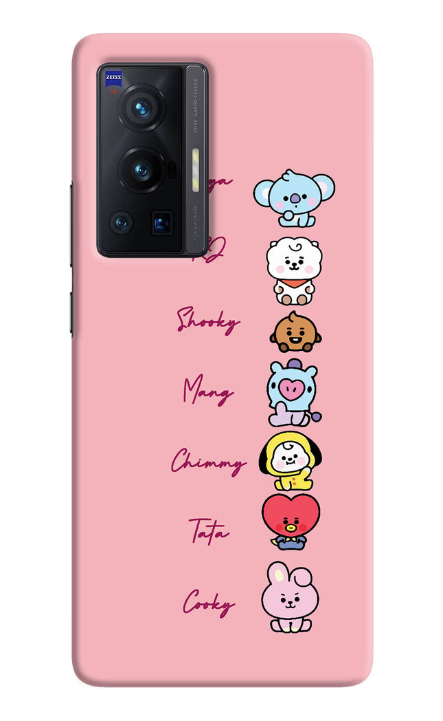 BTS names Vivo X70 Pro Hard Case Back Cover by Casekaro