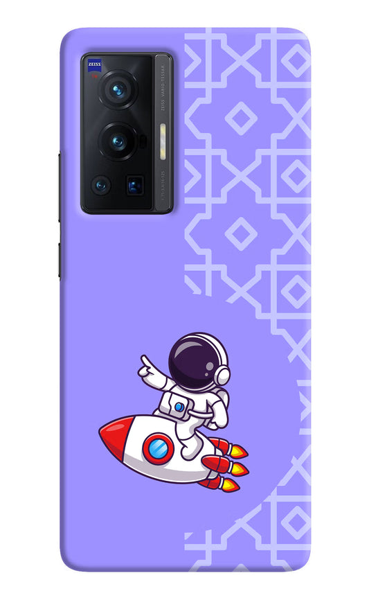 Cute Astronaut Vivo X70 Pro Hard Case Back Cover by Casekaro