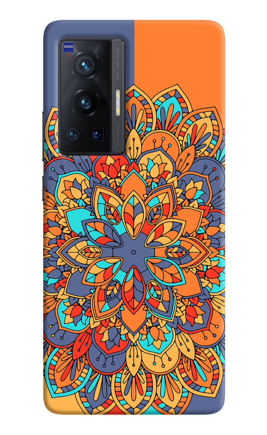 Color Mandala Vivo X70 Pro Hard Case Back Cover by Casekaro