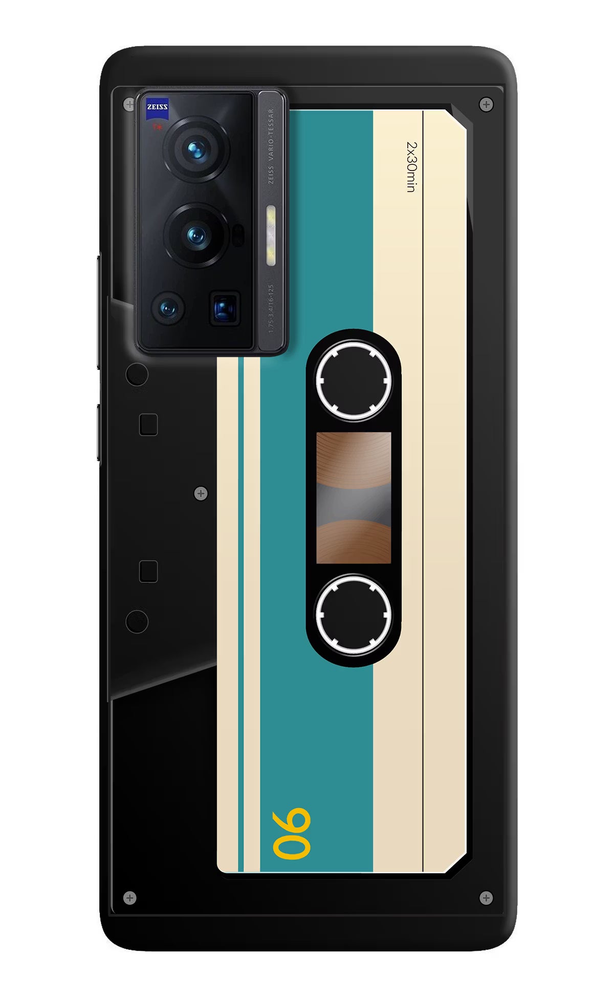Cassette Vivo X70 Pro Hard Case Back Cover by Casekaro