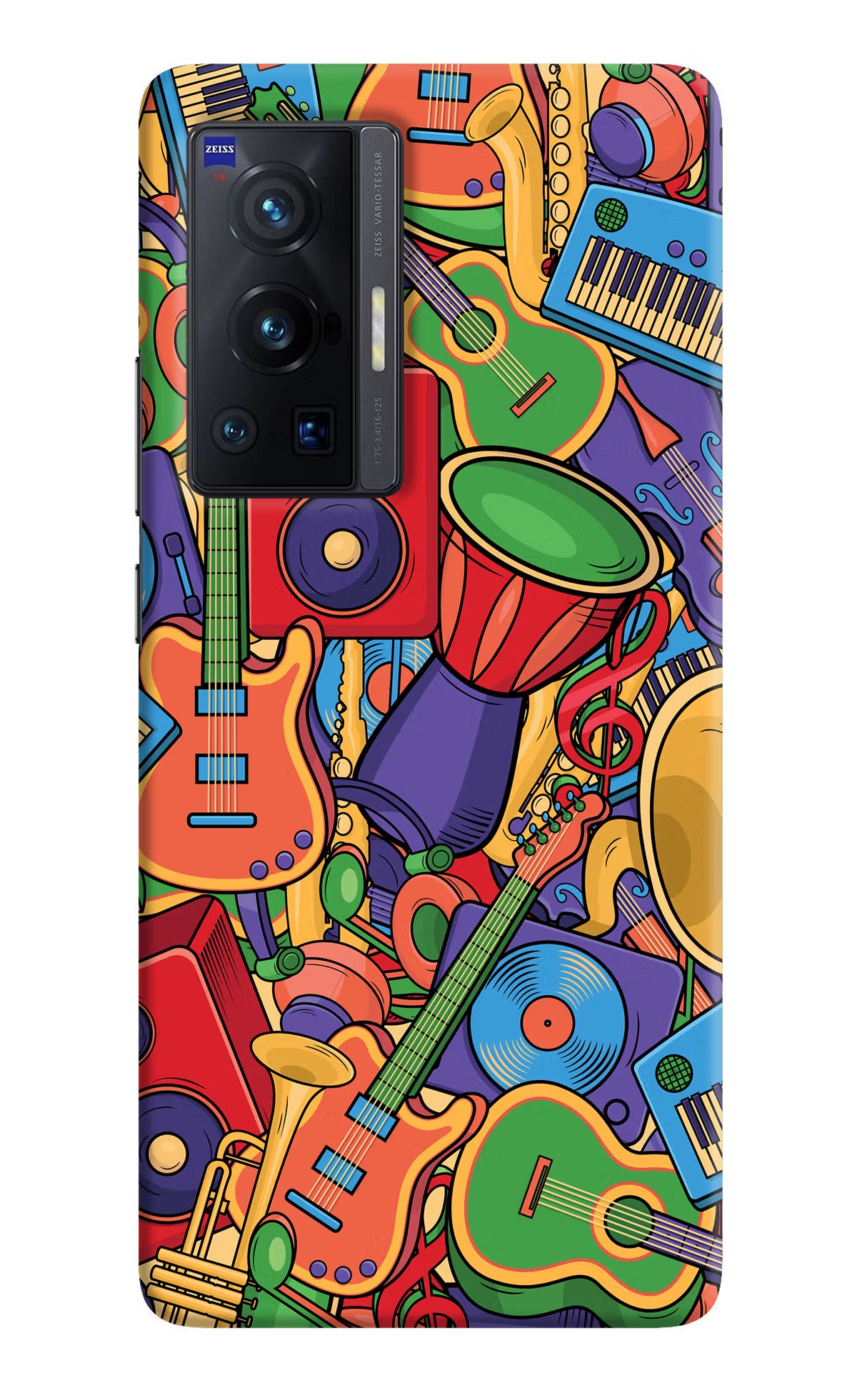 Music Instrument Doodle Vivo X70 Pro Hard Case Back Cover by Casekaro