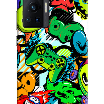 Game Doodle Vivo X70 Pro Hard Case Back Cover by Casekaro