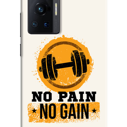 No Pain No Gain Vivo X70 Pro Hard Case Back Cover by Casekaro