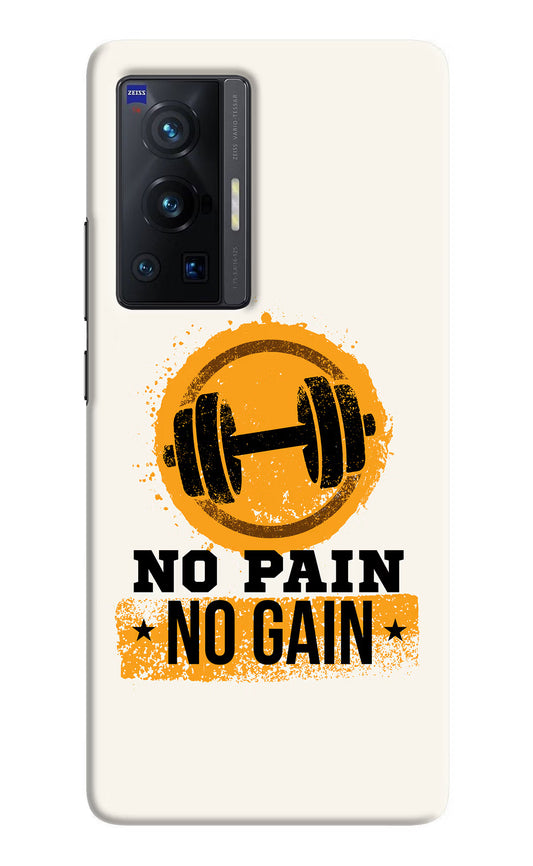 No Pain No Gain Vivo X70 Pro Hard Case Back Cover by Casekaro