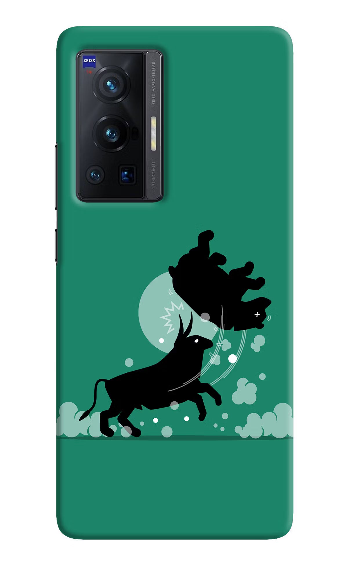 Bull Conqueror Vivo X70 Pro Hard Case Back Cover by Casekaro