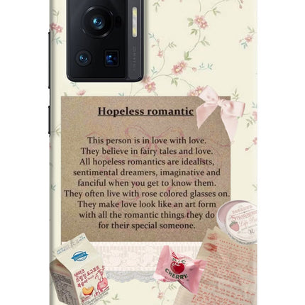 Hopeless Romantic Vivo X70 Pro Hard Case Back Cover by Casekaro