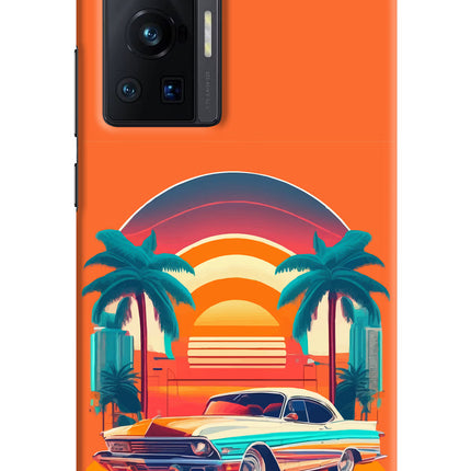 Palm Drive 80s Vivo X70 Pro Hard Case Back Cover by Casekaro