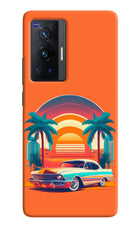 Palm Drive 80s Vivo X70 Pro Hard Case Back Cover by Casekaro
