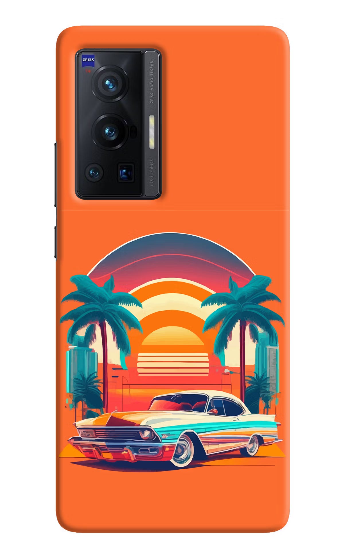 Palm Drive 80s Vivo X70 Pro Hard Case Back Cover by Casekaro