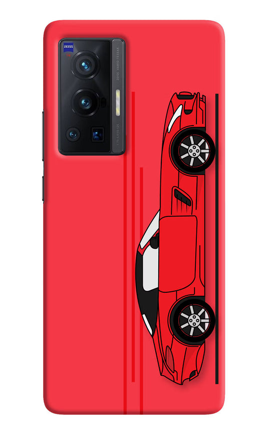 Red Velocity Vivo X70 Pro Hard Case Back Cover by Casekaro