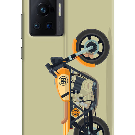 Vertical Speedster Vivo X70 Pro Hard Case Back Cover by Casekaro