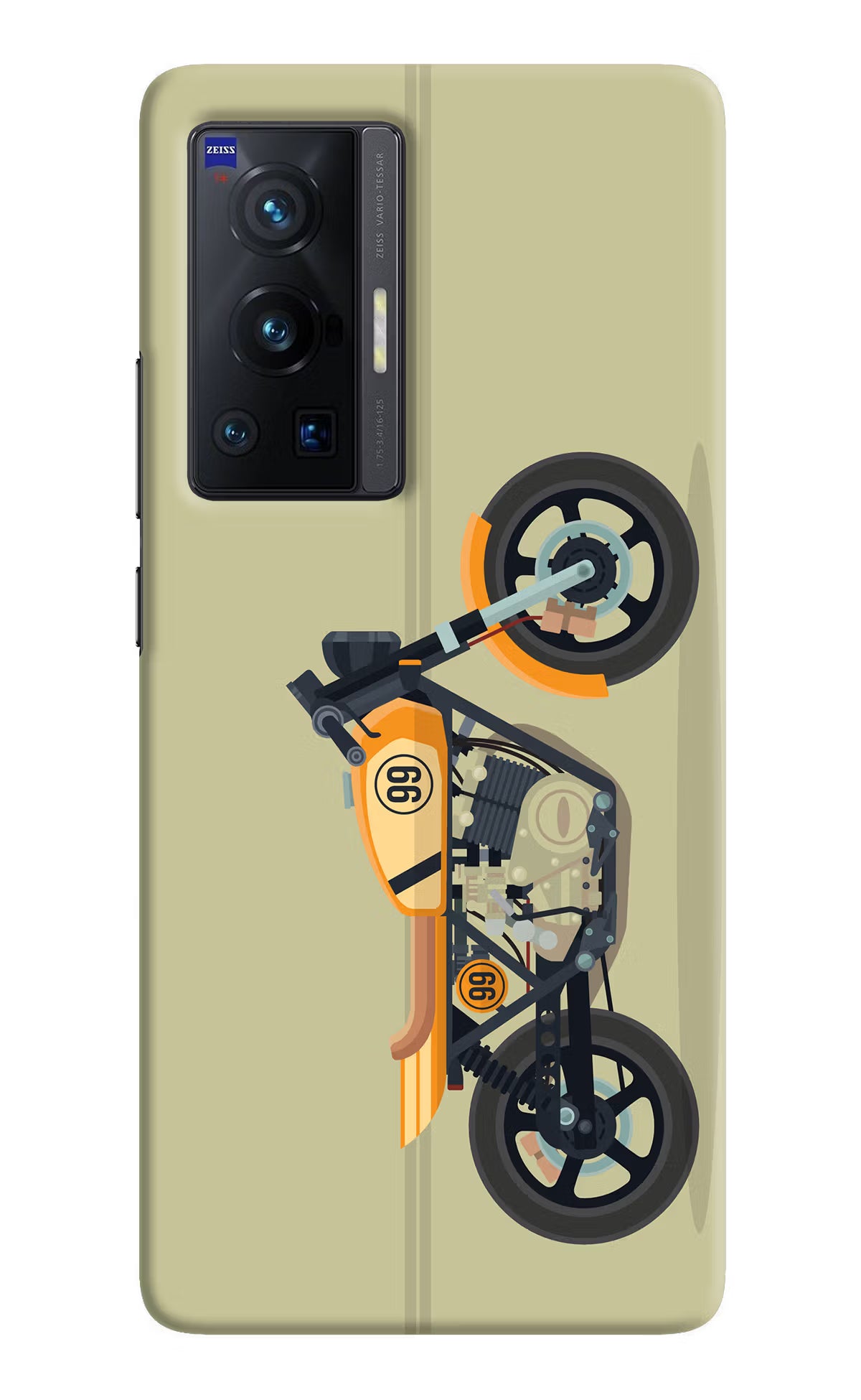 Vertical Speedster Vivo X70 Pro Hard Case Back Cover by Casekaro