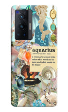 Aquarius Zodiac Vivo X70 Pro Hard Case Back Cover by Casekaro