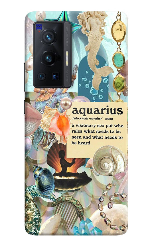 Aquarius Zodiac Vivo X70 Pro Hard Case Back Cover by Casekaro