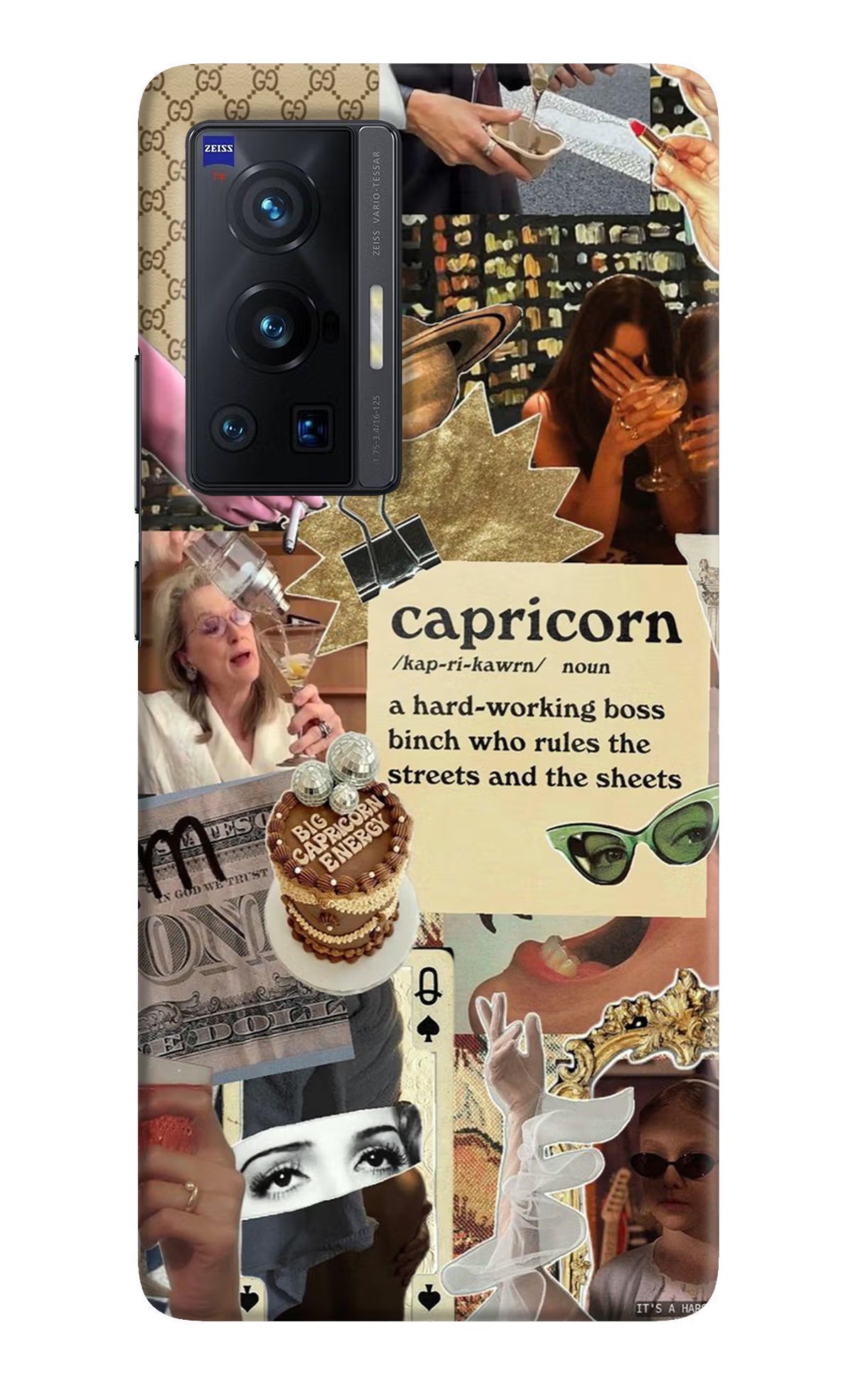 Capricorn Zodiac Vivo X70 Pro Hard Case Back Cover by Casekaro