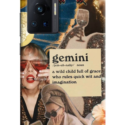 Gemini Zodiac Vivo X70 Pro Hard Case Back Cover by Casekaro