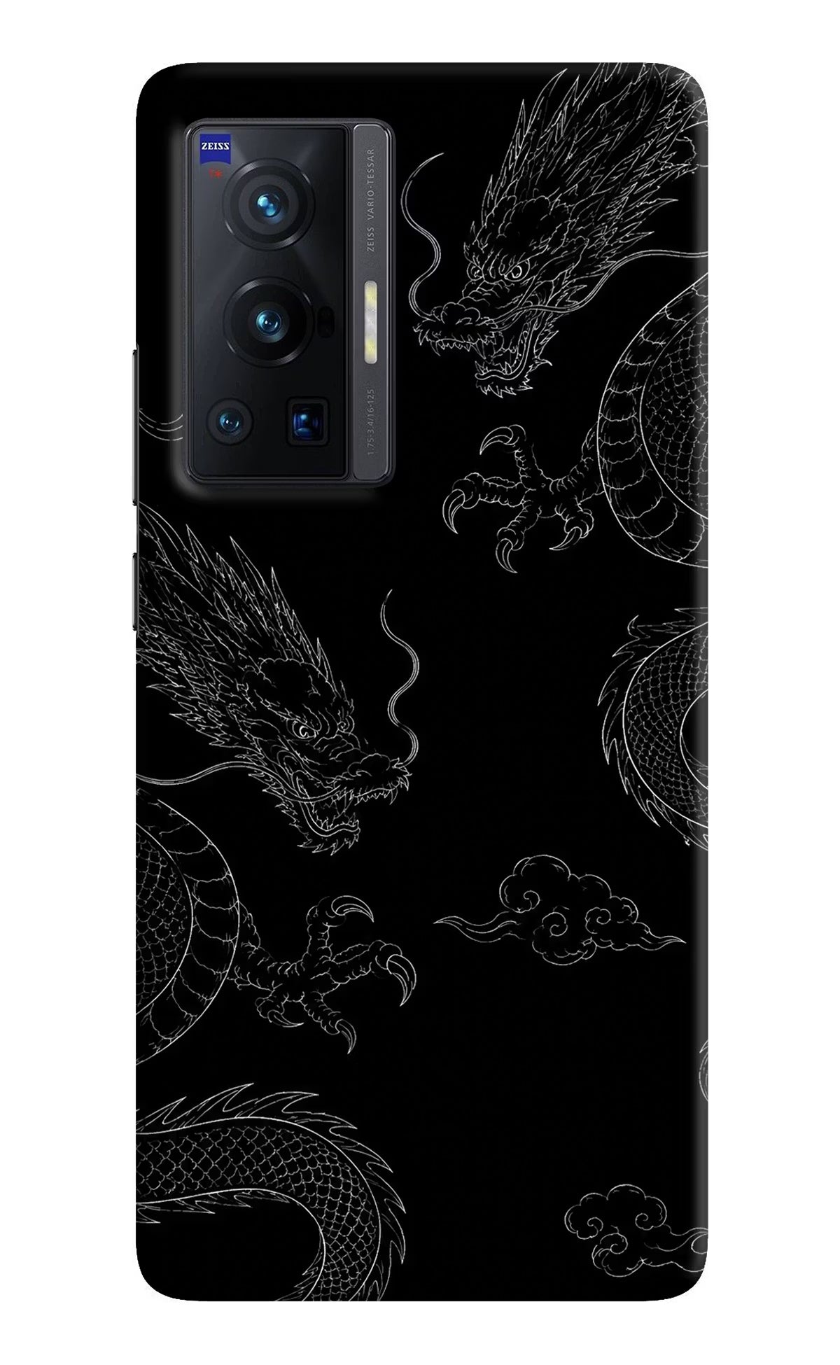 Twin Dragons Vivo X70 Pro Hard Case Back Cover by Casekaro