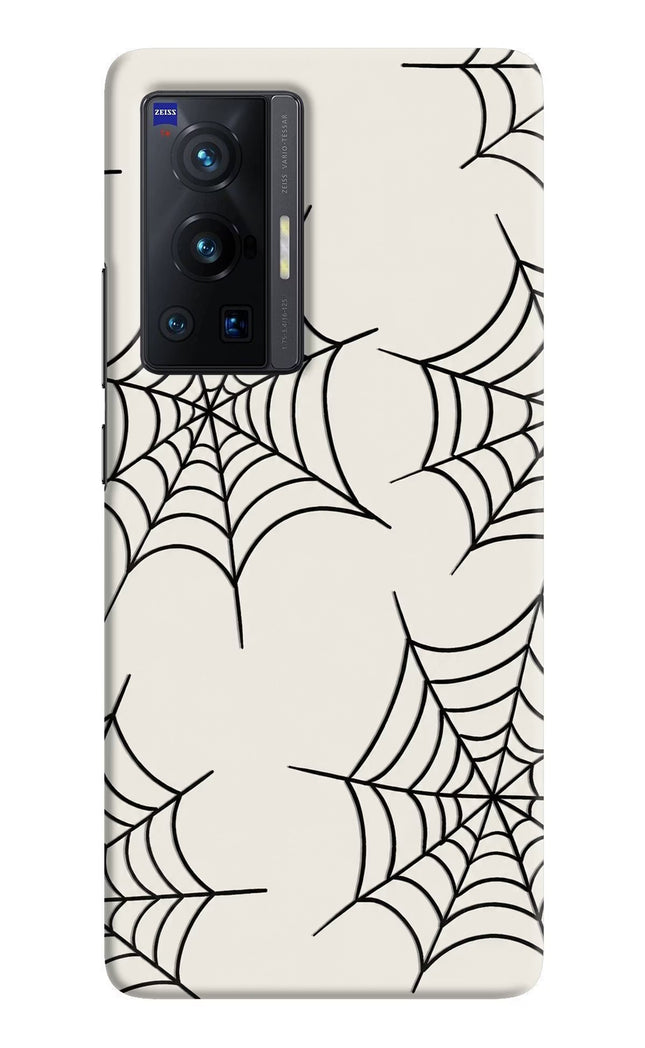Spider Web Vivo X70 Pro Hard Case Back Cover by Casekaro