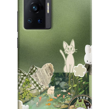 Aesthetic anime Vivo X70 Pro Hard Case Back Cover by Casekaro