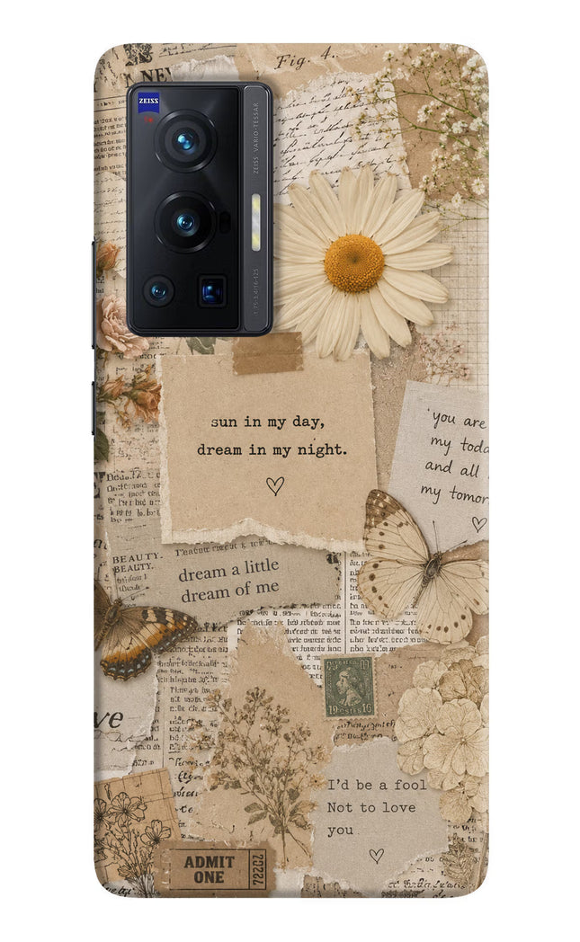 Vintage case Vivo X70 Pro Hard Case Back Cover by Casekaro