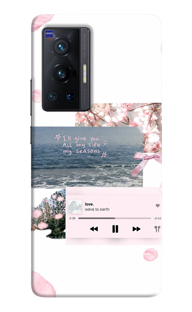 Wave to earth Vivo X70 Pro Hard Case Back Cover by Casekaro